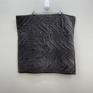 Annie Selke Brentwood Velvet Shale Euro Sham 26" Pillow Case Cover